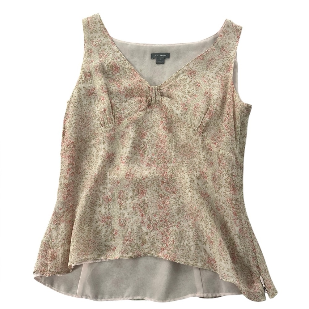 Ann Taylor Floral Blouse Top